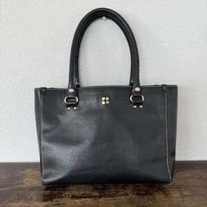 Vintage Kate Spade Quinn Chic Black Leather Handbag Purse‎